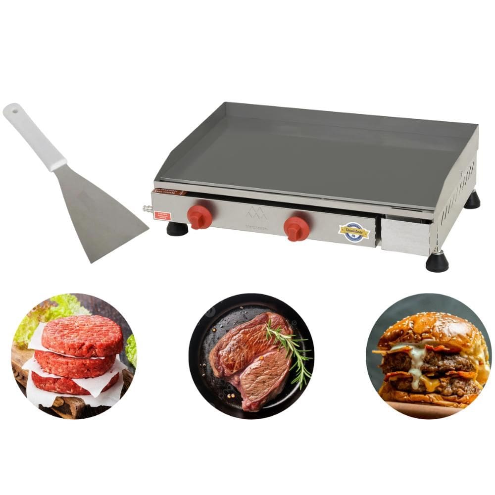 Kit Chapa Comercial 40X60 Com 2Q Marchesoni + Espátula Reta 4 Line