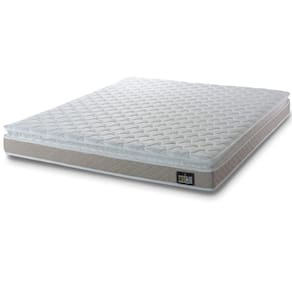 Colchão Casal De Espuma D33 One Face 1,38x1,88x19Bege/branco