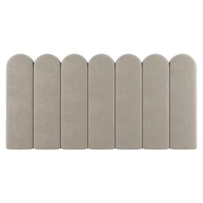 Painel Cabeceira Cama Box Solteiro Lana 100cm Linho Bege - Abmaza