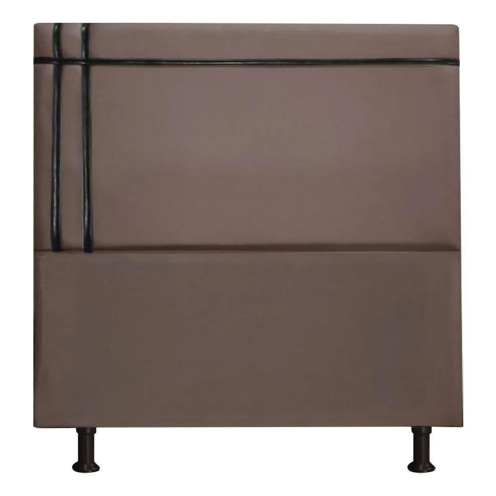 Cabeceira Estofada Royal 160cm Suede Fita Shop Das Cabeceira Café