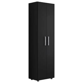 Armário Multiuso 2 Portas 4 Prateleiras Isis Preto