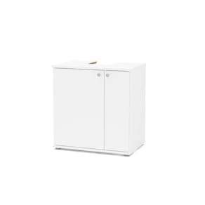 Bancada De Banheiro 3403 2 Portas Cor Branco - Politorno