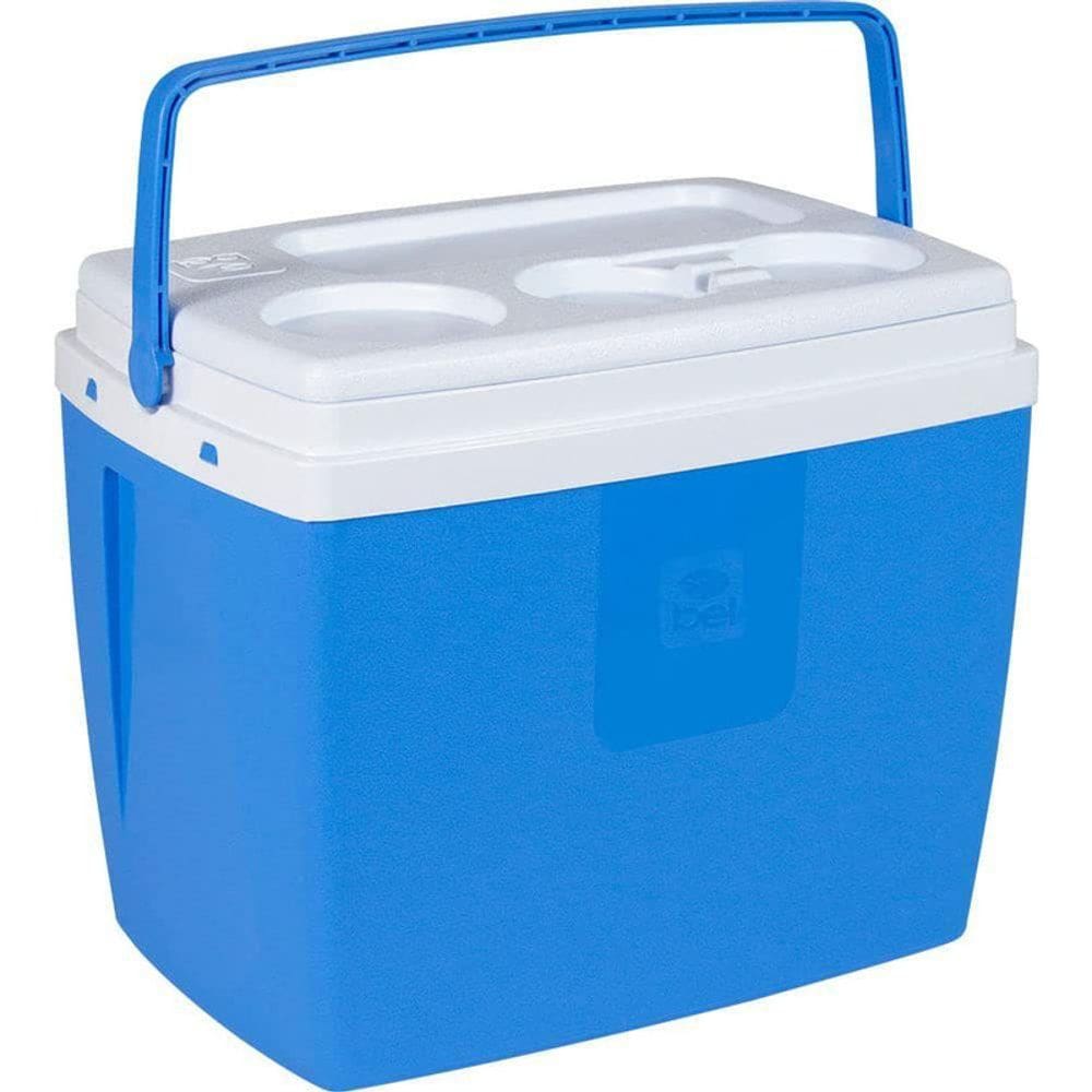 Caixa Térmica 18 Litros Cooler Azul 24 Latas Bel