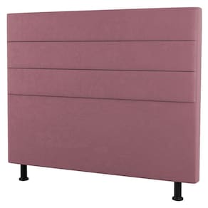 Cabeceira Cama Box Solteiro Malik 90cm Suede Rosé - Abmaza