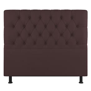Cabeceira Cama Box Casal Nice 140cm Suede Marrom - Abmaza