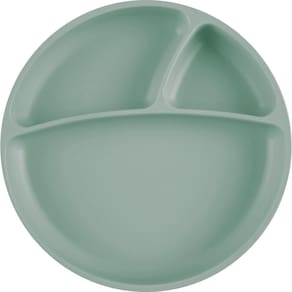 Prato Infantil Divisórias Silicone Portions River Green - Minikoioi