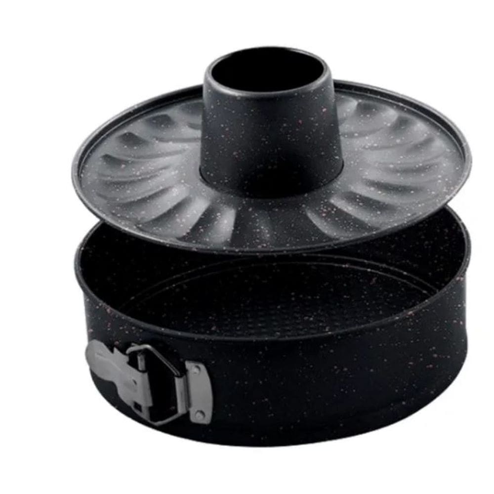 Forma Fundo Removível Mimo ASS23373 Redonda Aço Carbono Preto