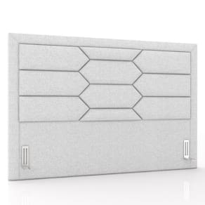 Cabeceira Cama Box Casal King 195cm Texas P02 Linho Cinza Claro - Mpozenato