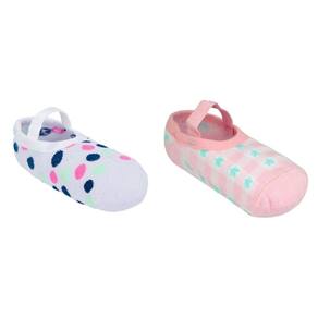 Kit Meia Sapatilha Bebê Poá 2 pares Tam.26 a 30 - Pimpolho