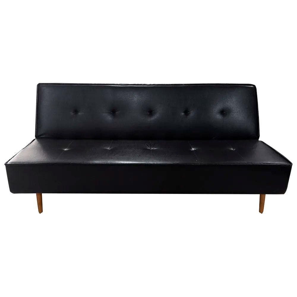 Sofá Cama Silver 3 Lugares 1,92 Shop Das Cabeceiras Preto