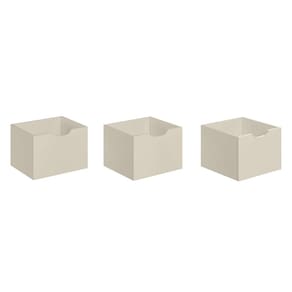 Kit 3 Gavetas para Nicho Organizador Cor Off White Fosco - Qmovi