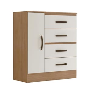 Cômoda Lite 1 Porta e 4 Gavetas - Móveis Leão