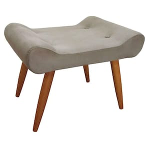 Puff Decorativo Lara Sued Speciale Home Bege