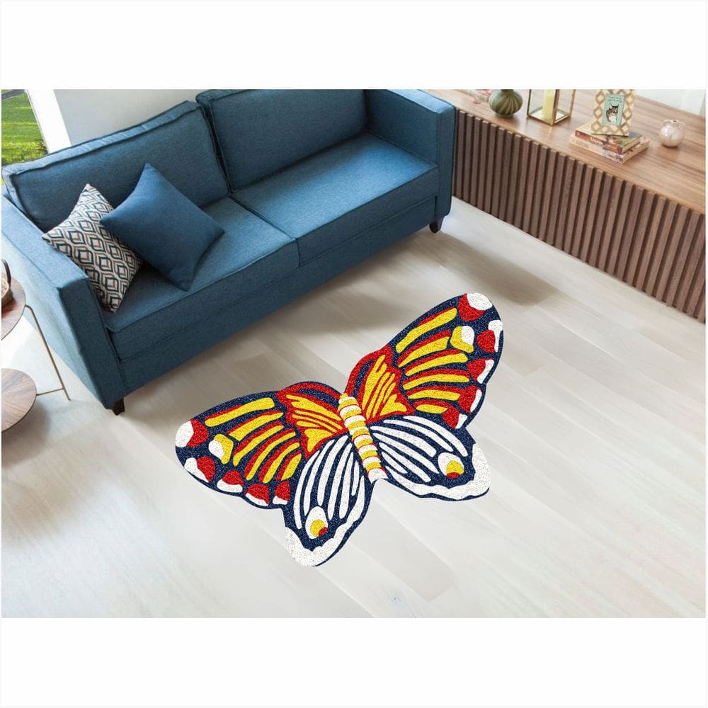 Tapete Capacho Vinil Insecta Borboleta No formato 1,00X60 cm