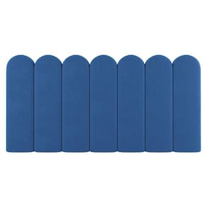 Painel Cabeceira Cama Box Solteiro Lana 90cm Suede Azul - Abmaza