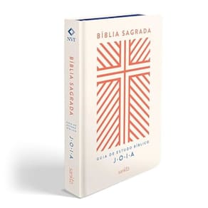 Bíblia Sagrada - NVT - Guia de Estudo Bíblico - J.O.I.A - Capa creme
