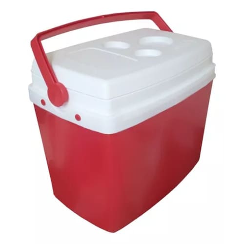 imagem-Caixa Térmica Cooler 26 Litros Praia Camping BotaFogo - unic - vermelho/coral