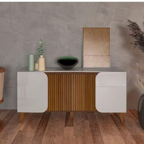 Buffet Aparador Elegance Off White / Pinho