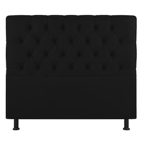 Cabeceira Cama Box Casal Nice 140cm Suede Preto - Abmaza