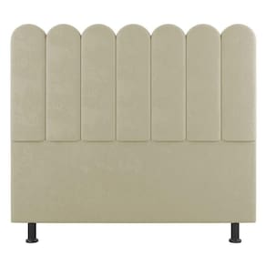 Cabeceira Cama Box Solteiro Lana 100cm Sintético Bege - Abmaza