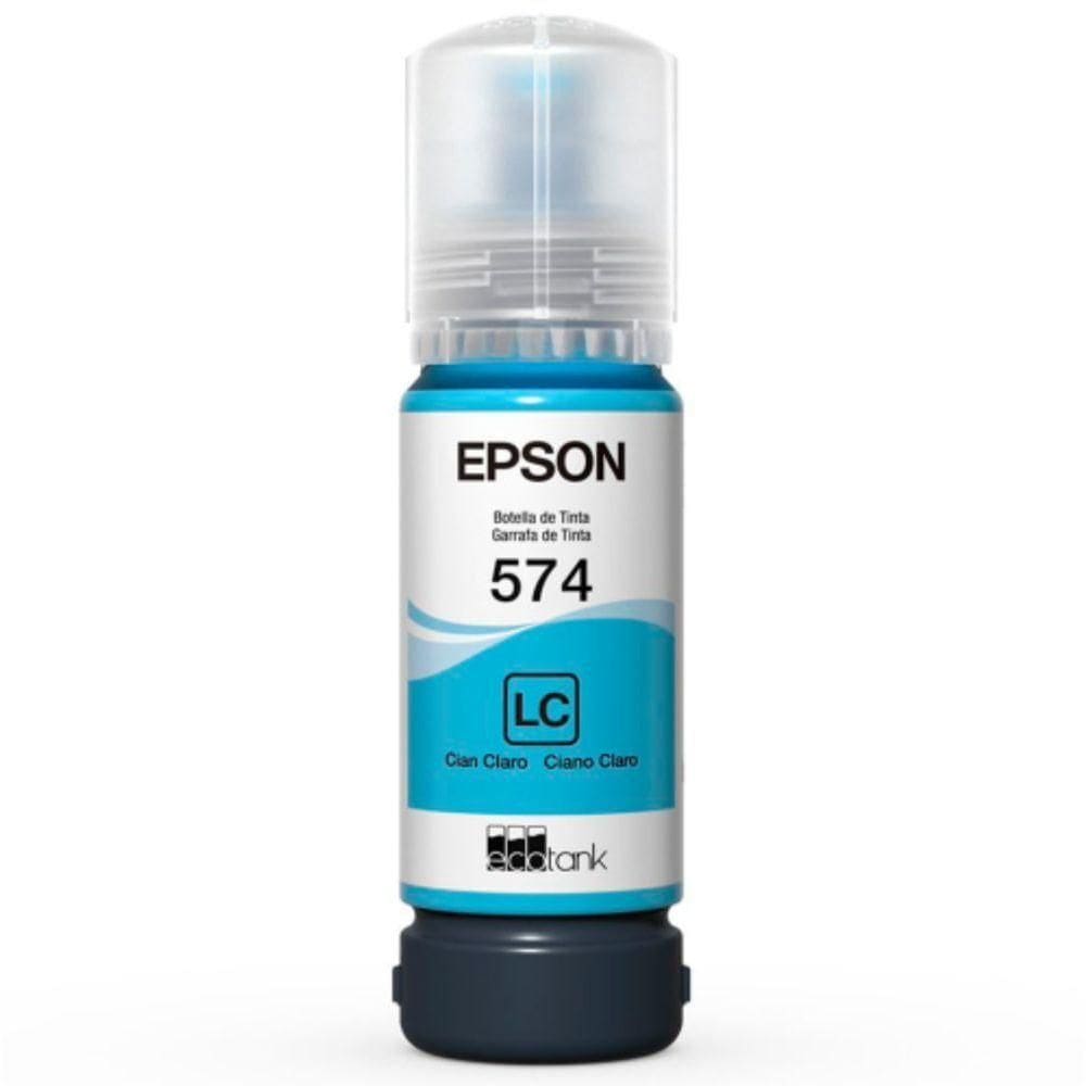 Refil Tanque Tinta Epson T574 Ciano Claro L8050 18 T574520 al