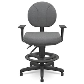 Cadeira Caixa Executiva Ergonomica Back System Tecido Cinza Plaxmetal