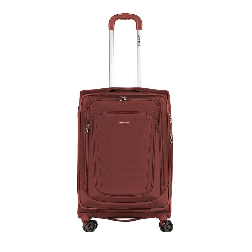 Mala de Viagem Media em Poliester Samsonite Kick Air Cadeado Tsa e Rodas Duplas 360º Vermelha