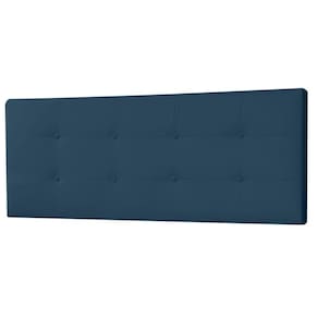 Cabeceira Painel Solteiro 0,90m Berlim Suede Azul Marinho