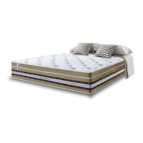 Colchão Queen De Molas Ensacadas Cama Inbox Select Euro Soft 158x198x32 Bege