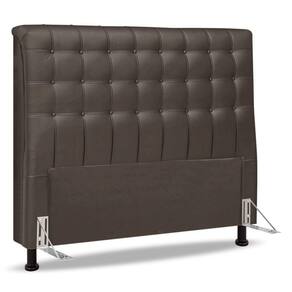 Cabeceira Cama Box Casal Queen Size Ciara 160cm Botonê Com Frame Linho Cacau