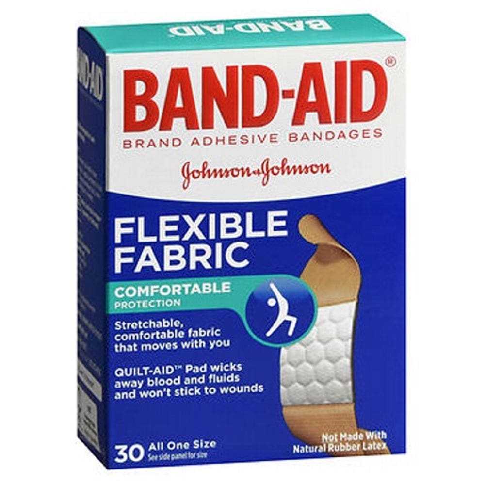 Band-Aid Curativos adesivos flexíveis de tecido all one size 30 cada por band-aid