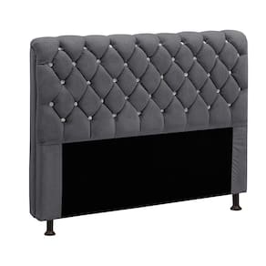 Cabeceira Fernanda 1,95 King Size Shop Das Cabeceiras Chumbo