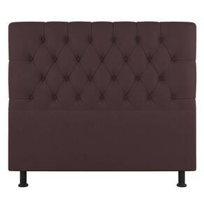 Cabeceira Cama Box Solteiro Nice 90cm Suede Marrom - Abmaza