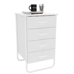 Gaveteiro Foster 4 Gavetas Politorno Branco Branco