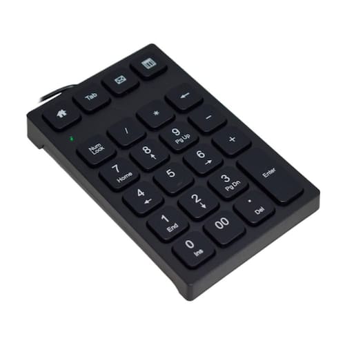 imagem-Teclado USB Numérico K-Mex KP-2403 - Preto