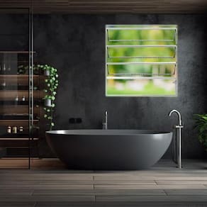 Vitro Basculante Linha Modular Brilhante 60x60 Cinza