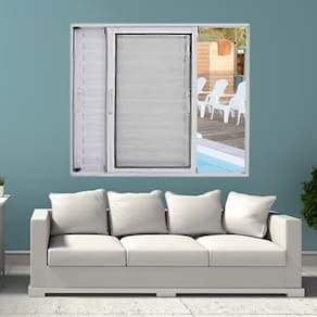 Janela Veneziana de Alumínio 3 Folhas Móveis 100x150cm Linha 25 Branco
