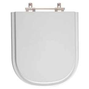 Assento Sanitario Poliester Life Cinza Prata p/ vaso Celite