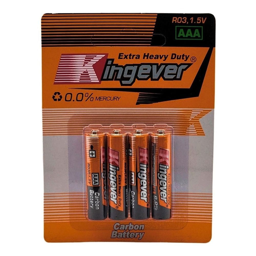 Bateria Kingever AAA 1,5 V, pacote com 4