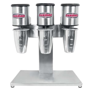 Batedor De Milk Shake Triplo Bm Bermar Mixer 3 Hastes Bm74 Inox 110v