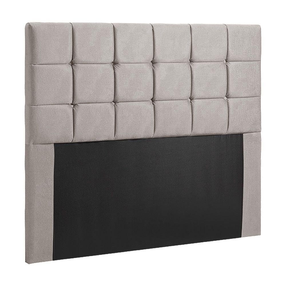 Cabeceira Cama Box Queen 1,60 Estofada Julia Veludo Bege Marfim Speciale Home Bege Marfim