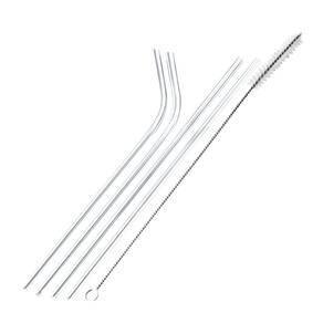 Conjunto de 4 Canudos Mimo AC23248 Inox Prata