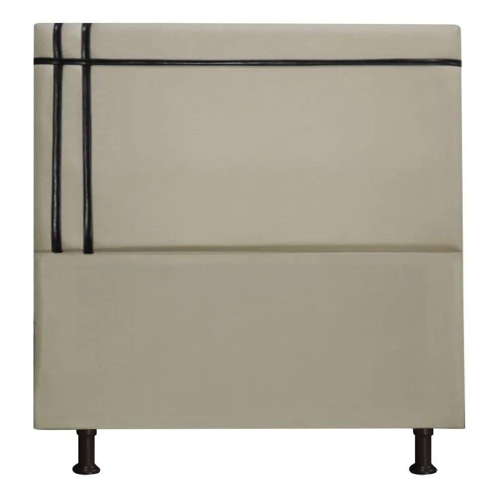 Cabeceira Estofada Royal 160cm Suede Fita Shop Das Cabeceira Bege