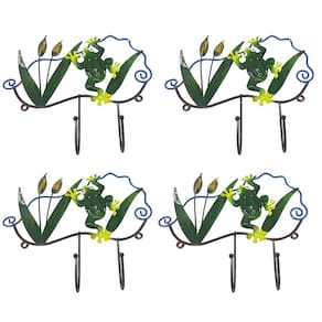 Gancho Ferro Enfeite Sapo Kit 4 Uni Porta Chaves Chapeu Bone Decoraçao Parede Pendura Casa Quarto Sala