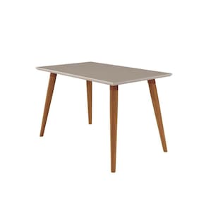 Conjunto Sala De Jantar 130x80 Tampo Em Mdf/vidro 4 Cadeiras Juliana Class Cimol Madeira/off