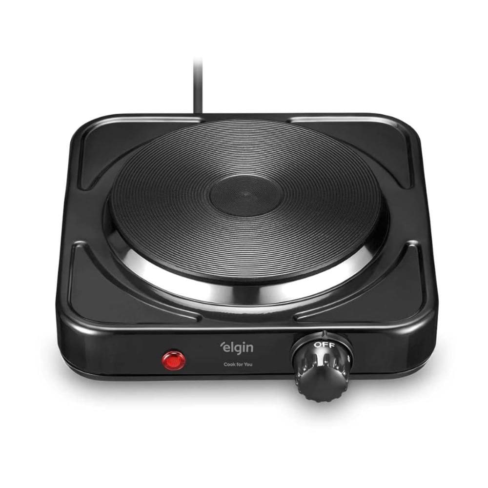 Fogão Elétrico Portátil 127V - 1000W - Controle de Temperatura - Elgin Cooktop 42FOG2001000