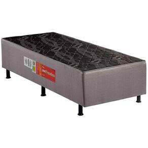 Cama Box Conjugado Solteiro: Colchão Ortopédico UniPremium Black (88x188x40) Polar