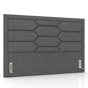 Cabeceira Cama Box Casal 140cm Texas P02 Linho Cinza Escuro - Mpozenato