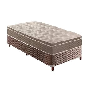 Cama Box Solteiro: Colchão Anatômico Paropas D33/EP Confort Ultra Firme + Base CRC Fantasy Brown(88x188)