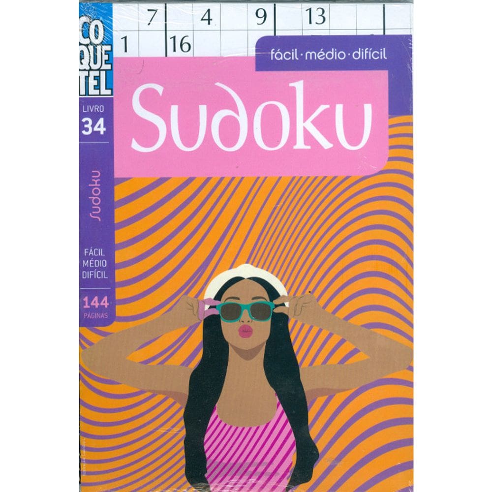 Sudoku - Livro 34 - Fácil Médio Difícil - Inclui Lápis